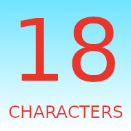 18 Characters