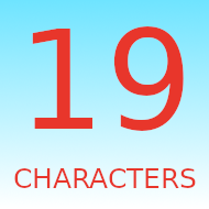 19 Characters