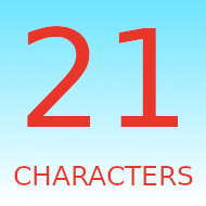 21 Characters