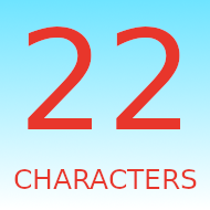 22 Characters