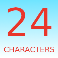 24 Characters