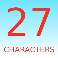 27 Characters