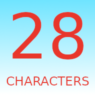 28 Characters