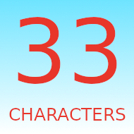 33 Characters