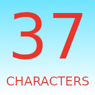37 Characters