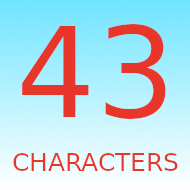 43 Characters