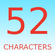 52 Characters