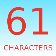 61 Characters