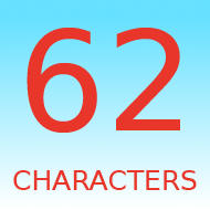 62 Characters