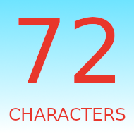72 Characters